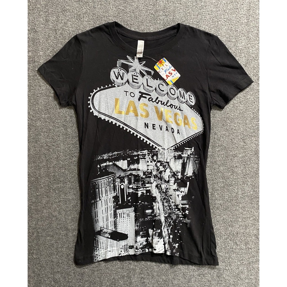 VTG Welcome To Fabulous Las Vegas Graphic T Shirt Distressed  Las Vegas Size M